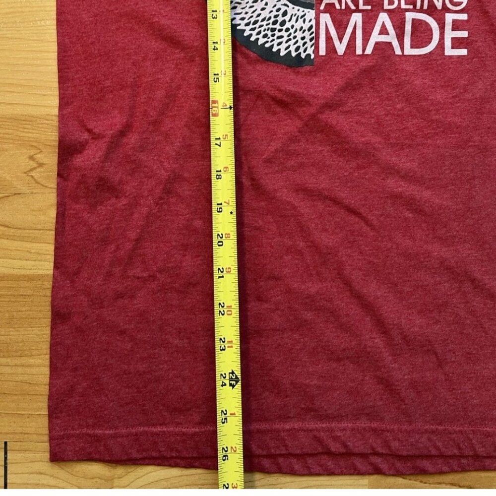 RBG Women Belong Tee Medium Red Graphic Shirt Feminist Ruth Bader Ginsburg - Picture 3 of 7